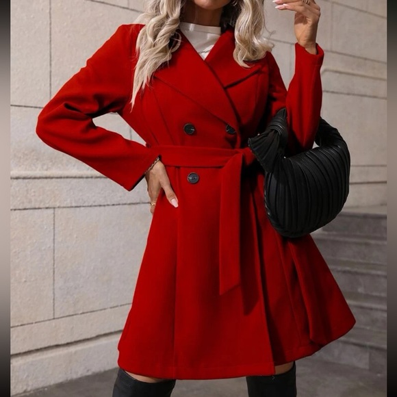 Cozy double breasted cozy overcoat - Picture 4 of 5